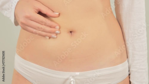 Wallpaper Mural 4k Pregnant girl stroking her belly Torontodigital.ca