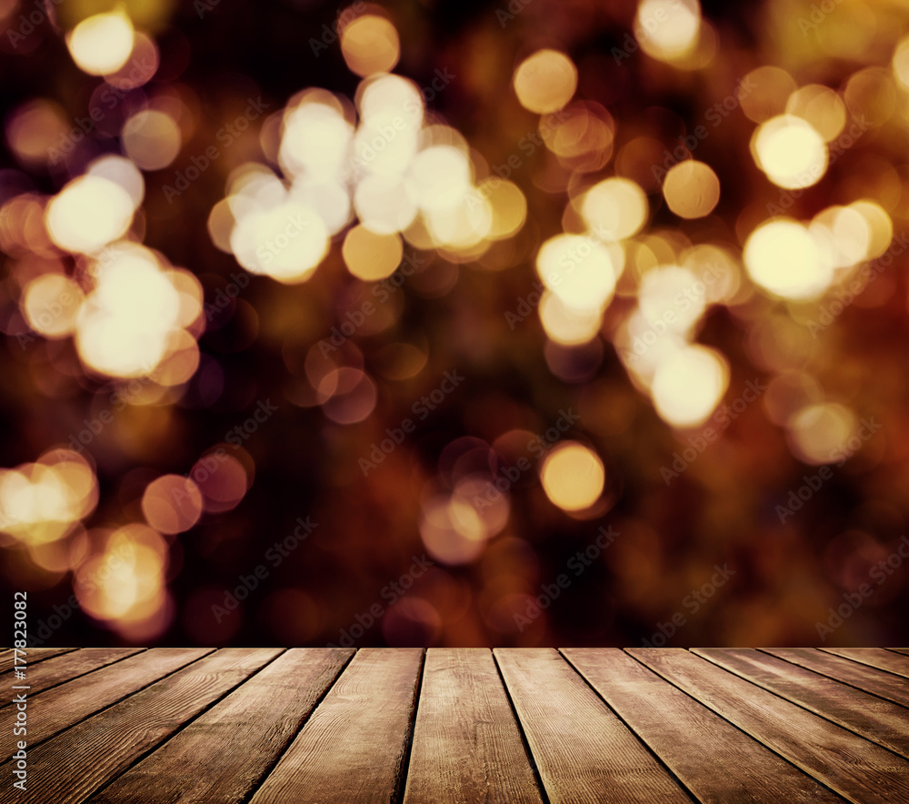 Christmas background with light spots and bokeh
