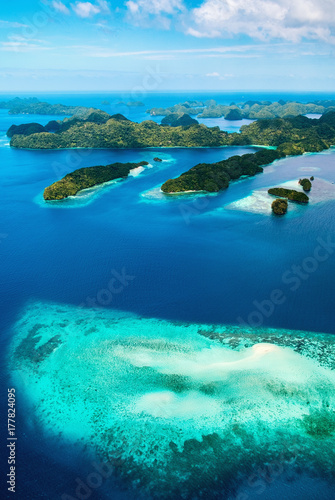 Palau islands from above © BlueOrange Studio