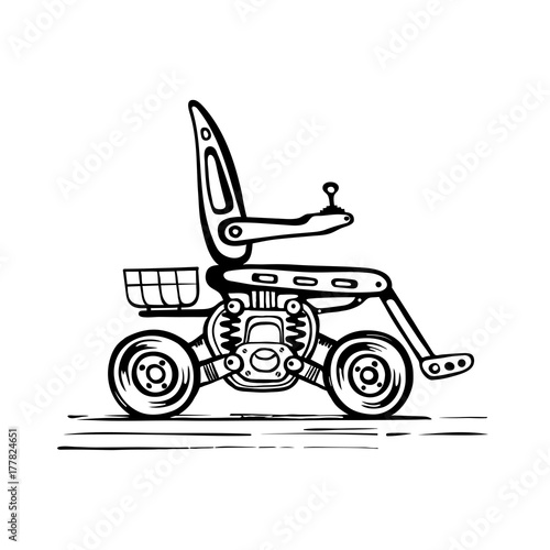 Sketch of a mobile scooter