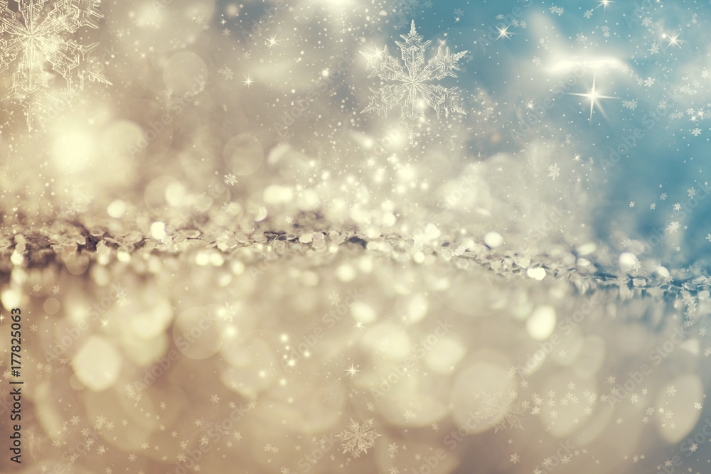 Abstract icy background with snowflakes Abstract icy background with snowflakes