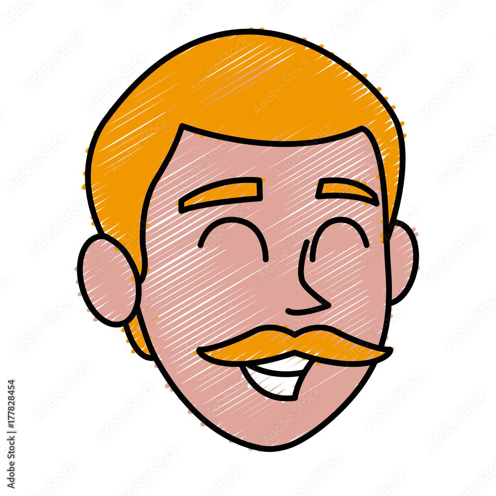 Man smiling cartoon icon vector illustration graphic design Man smiling cartoon icon vector illustration graphic design