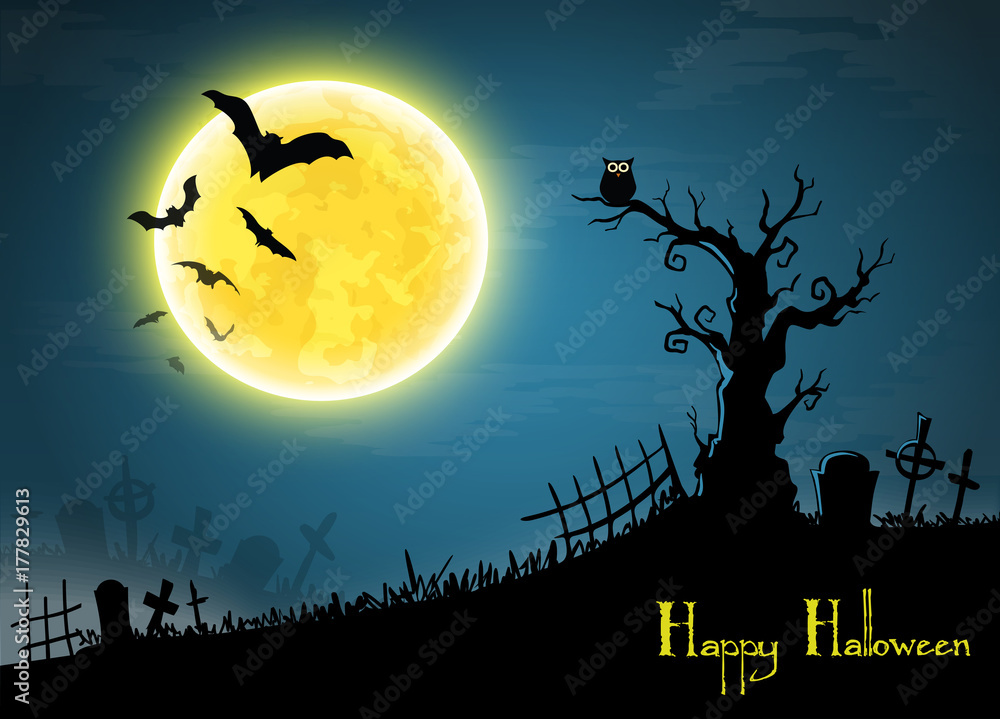 halloween card banner.eps10