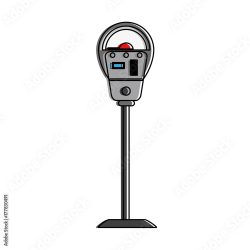 parking meter icon image vector illustration design 