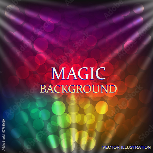 Colorful background with light effect. Vector illustration.