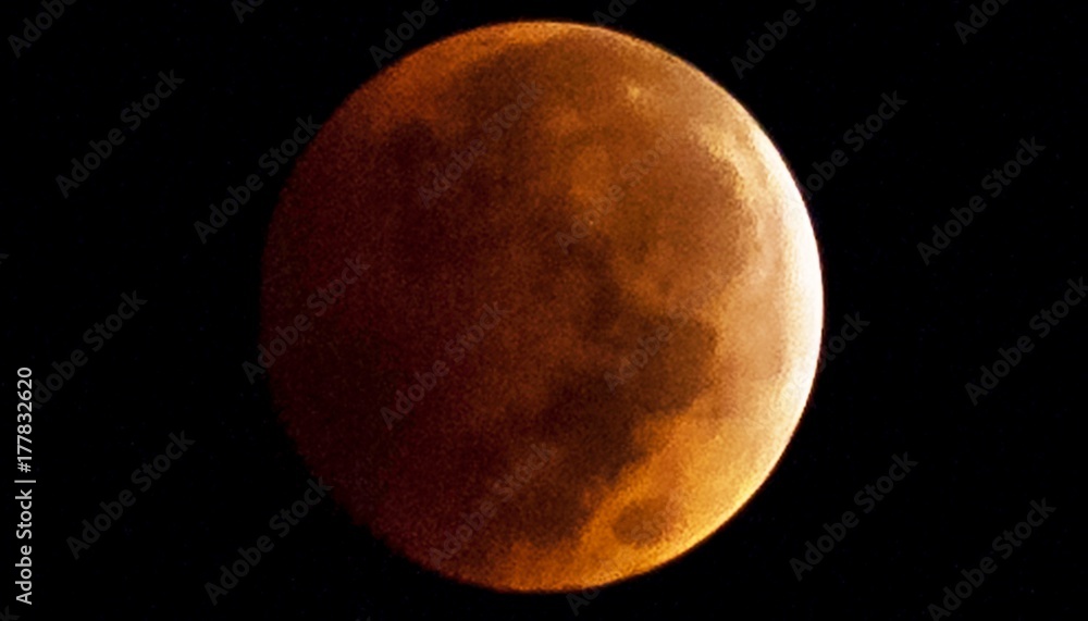 Fototapeta premium Blood Moon Eclipse Natchez MS 2014