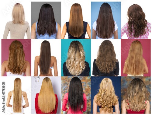 Collage Female hair