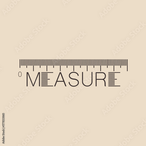 Measure typographic concept
