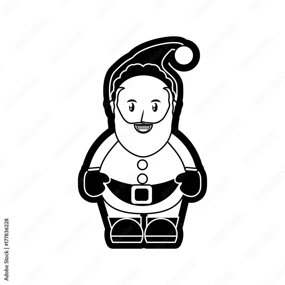 cartoon santa claus icon over white background vector illustration cartoon santa claus icon over white background vector illustration