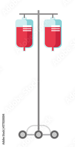 Medical drop counter with blood