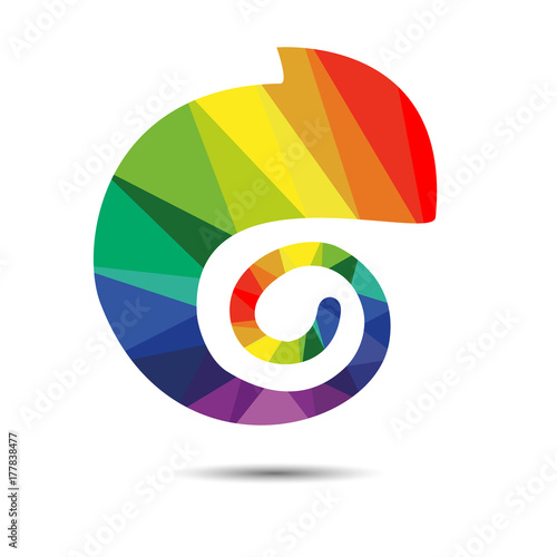 Rainbow's colored chameleon