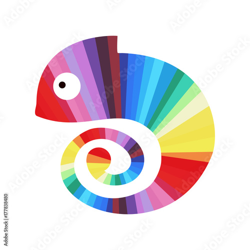 Rainbow's colored chameleon