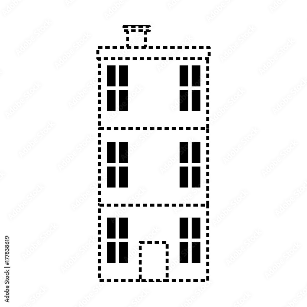 apartament building icon over white background vector illustration apartament building icon over white background vector illustration