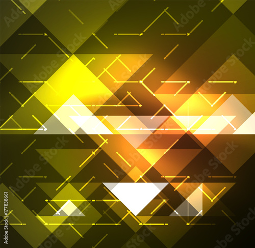Cosmic electric background with shiny glowing plexus electricity impulses