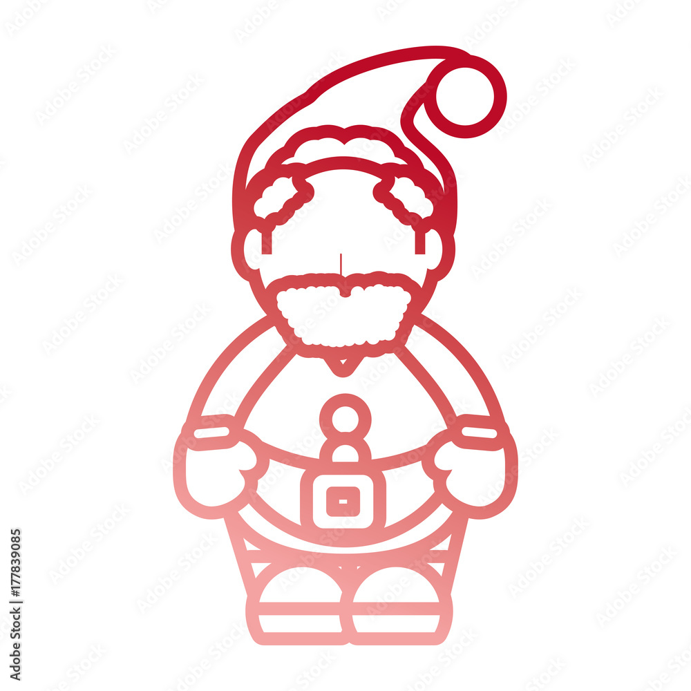 avatar santa claus icon over white background vector illustration