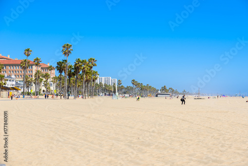 Fototapeta Naklejka Na Ścianę i Meble -  Santa Monica Beach, Los Angeles, California, USA