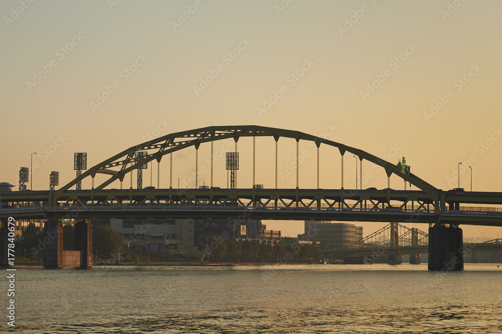 The Allegheny River at downtown Pittsburgh, Pennsylvania, USA The Allegheny River at downtown Pittsburgh, Pennsylvania, USA