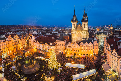 Christmas market in Prague, Czech Republic