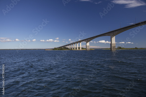 A public bridge connecting the island Oland with the mainland of Sweden (northern exposure)