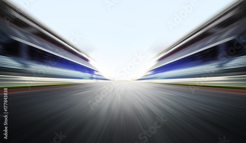 motion blure background with road