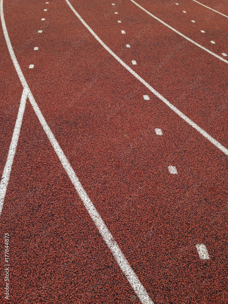 Detail of running track