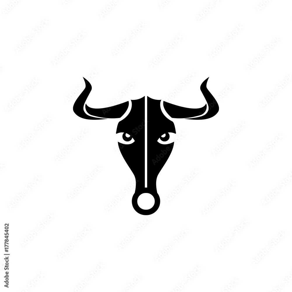Naklejka premium bull head icon