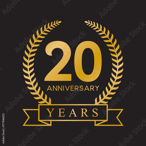 20th anniversary years gold