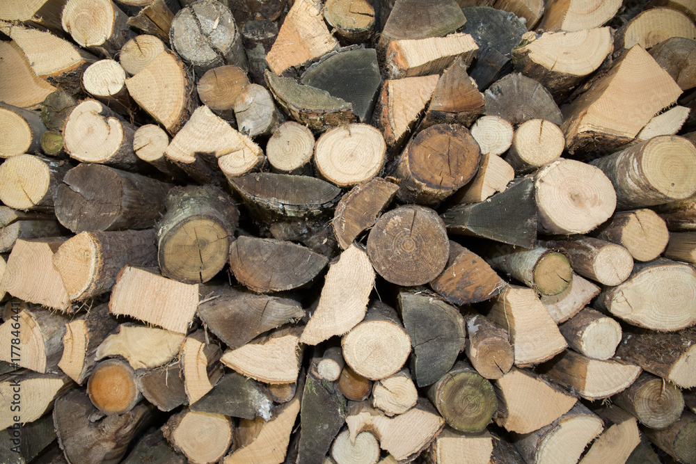 a pile of firewood to make a background a pile of firewood to make a background