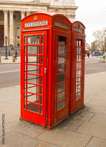 Telephone box in london