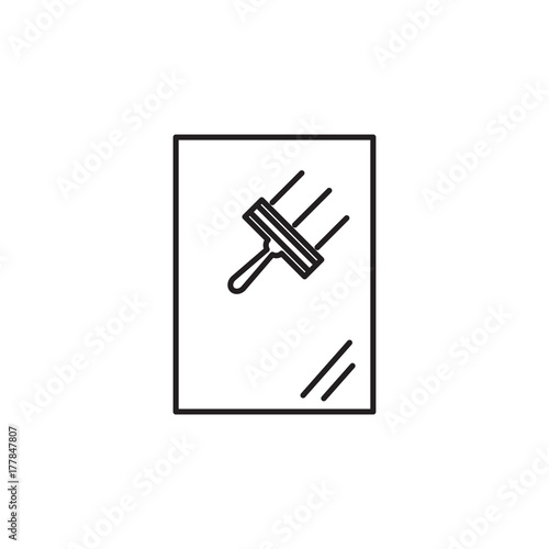 window squeegee icon