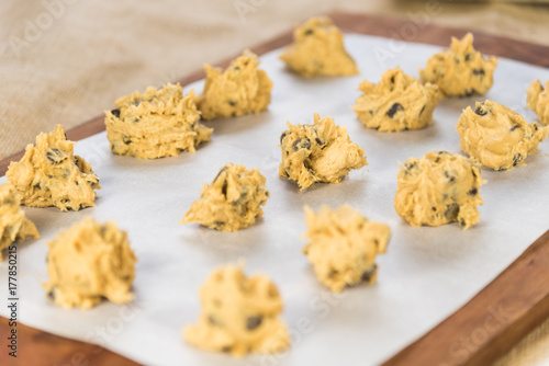 Cookie Dough on Parchment Paper © Derek