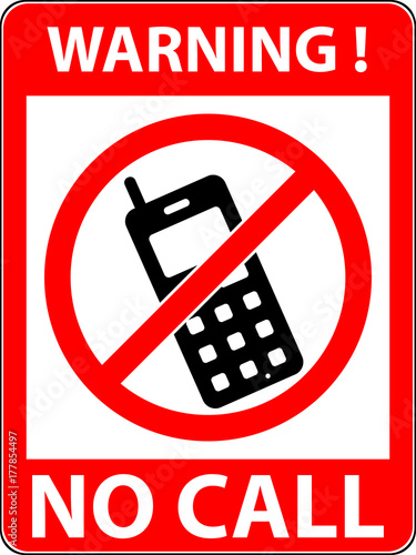 No phone, telephone, cellphone and smartphone prohibited symbol. Sign indicating the prohibition or rule. Warning and forbidden. Flat design. Vector illustration. Easy to use and edit. EPS10.