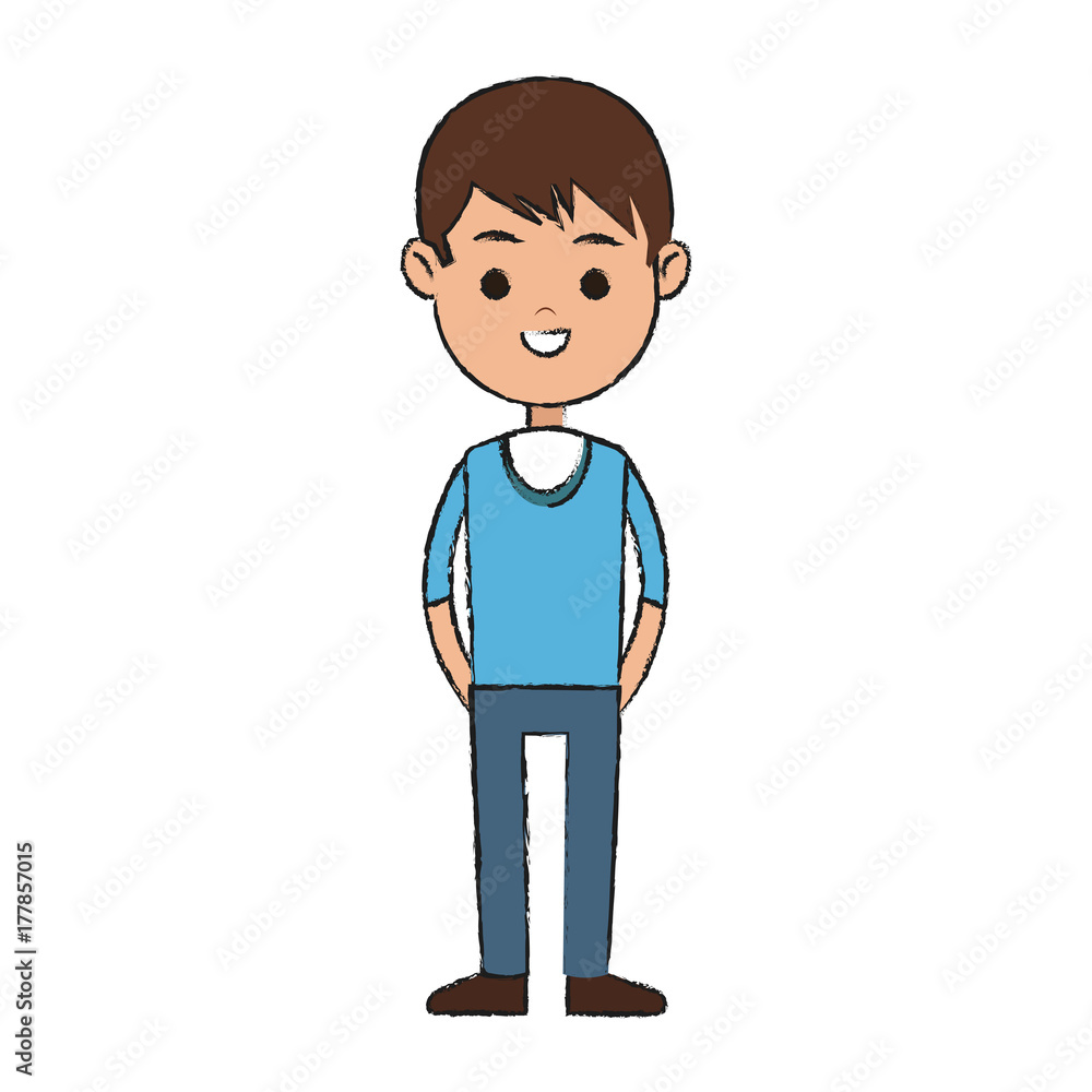 Happy Boy cartoon icon image vector illustration design Happy Boy cartoon icon image vector illustration design