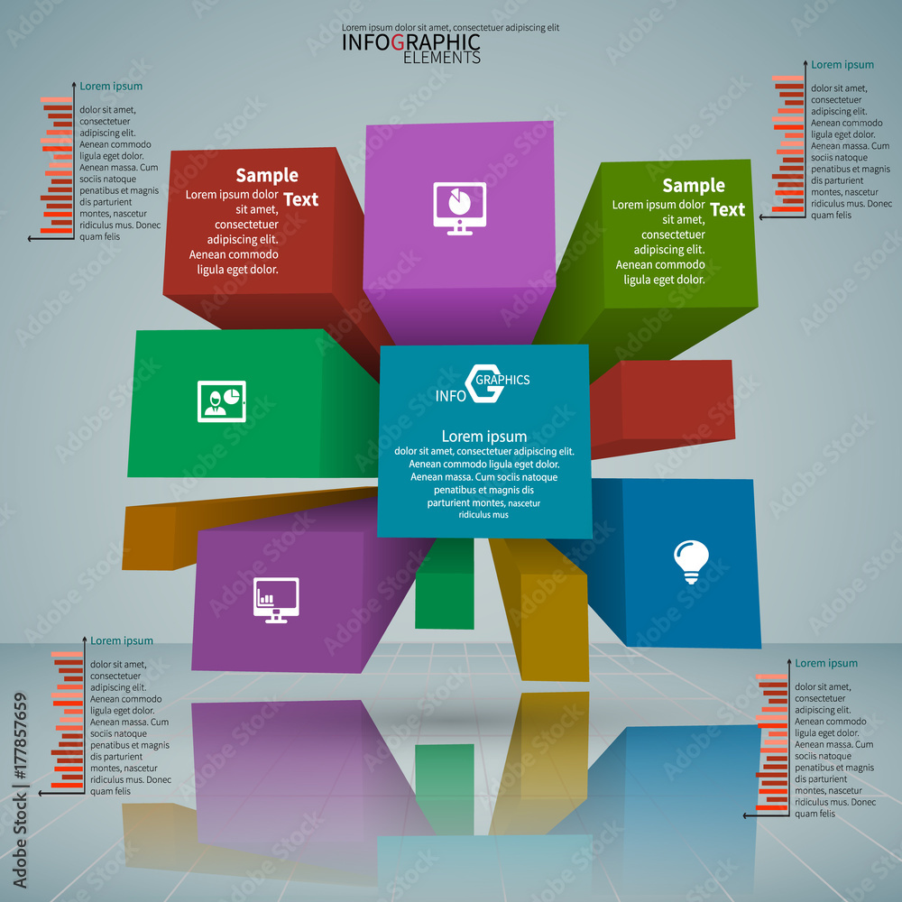 Abstract 3D Paper Infographics Abstract 3D Paper Infographics