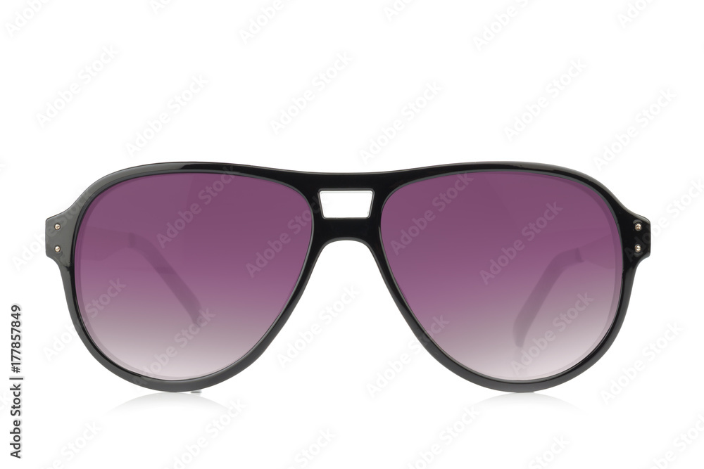Sunglasses. color purple Isolated on white background Sunglasses. color purple Isolated on white background