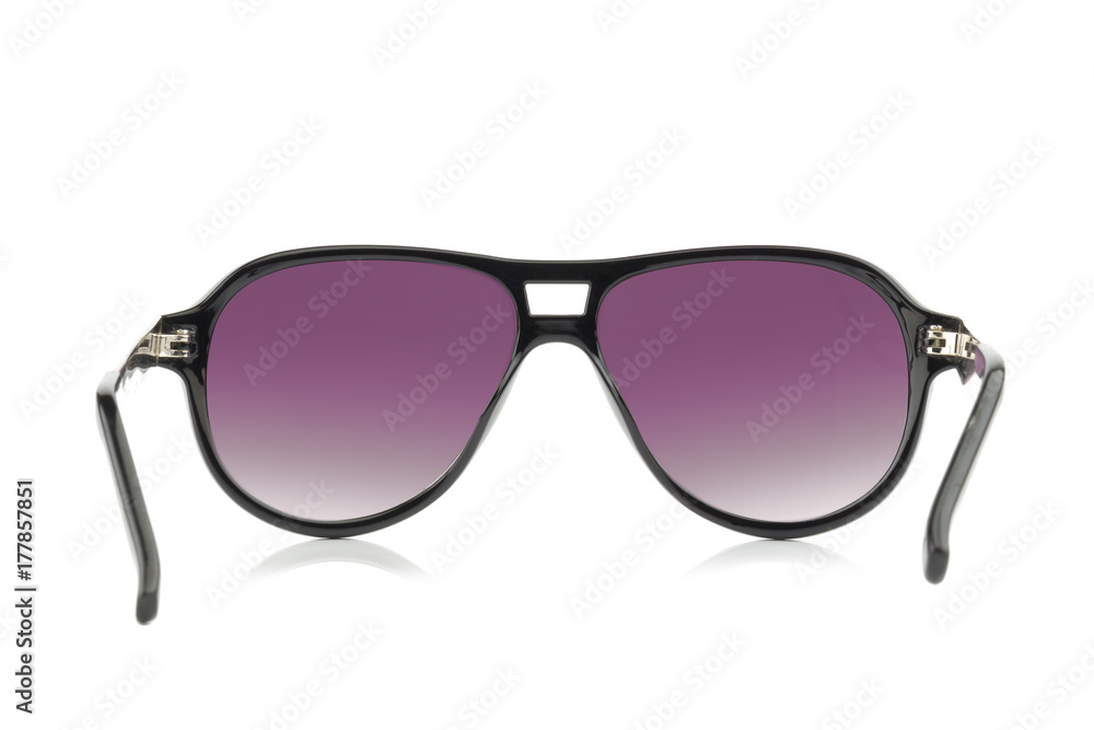 Sunglasses. color purple Isolated on white background
