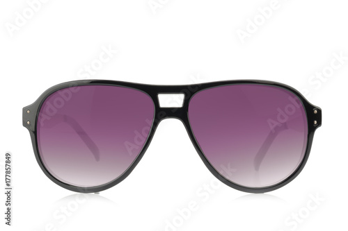 Sunglasses. color purple Isolated on white background