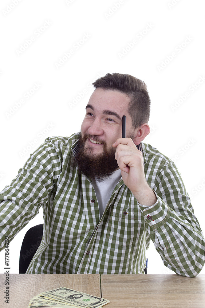 Young man with a beard Young man with a beard