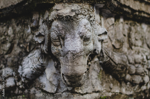 Ram Face Statue