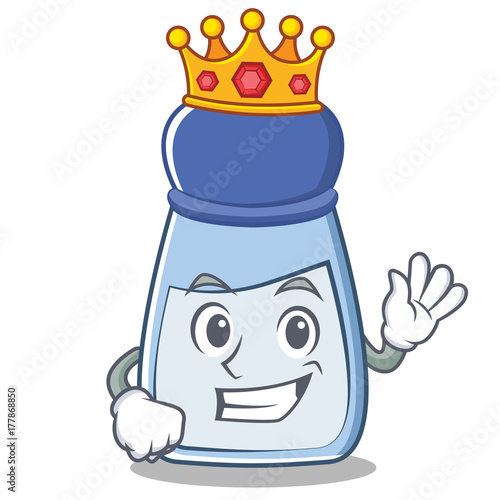 King salt character cartoon style