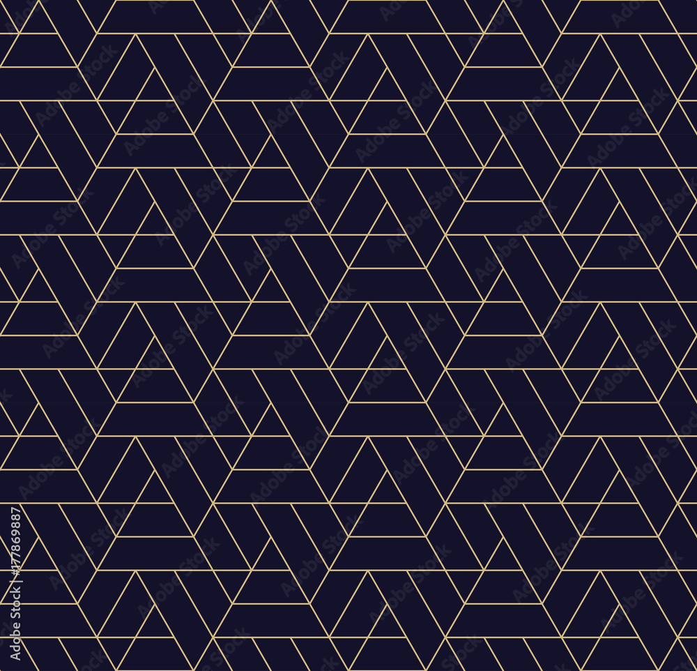 Gordijnen met eenvoudig naadloos geometrisch rastervectorpatroon #177869887