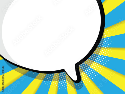 abstract blank speech bubble comic book