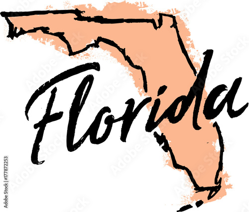 Hand Drawn Florida State Design