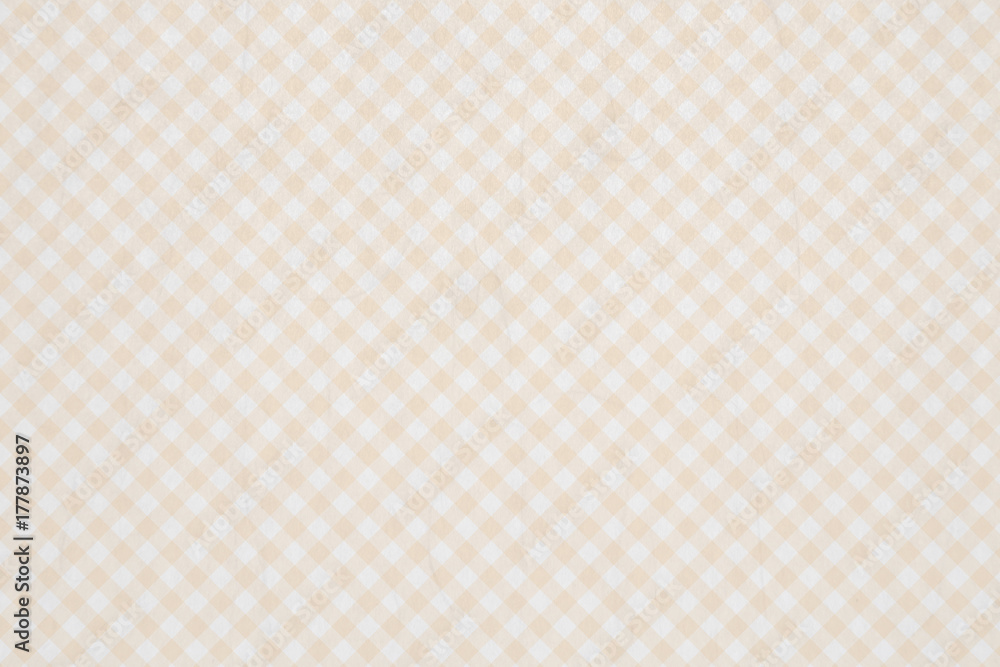 ベージュのチェック柄背景素材テクスチャ Stock Photo Adobe Stock