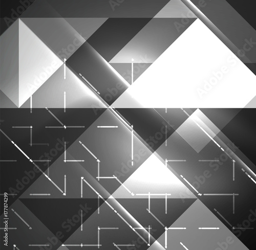 Cosmic electric background with shiny glowing plexus electricity impulses