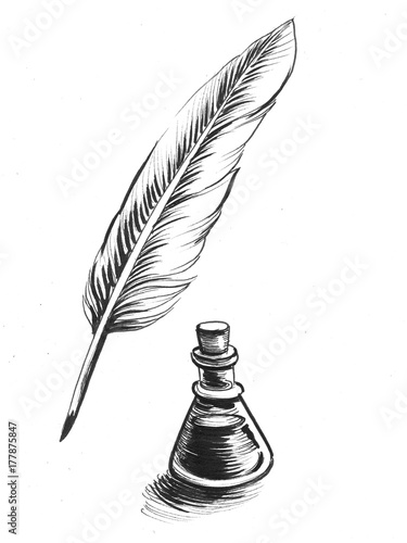 Quill and ink