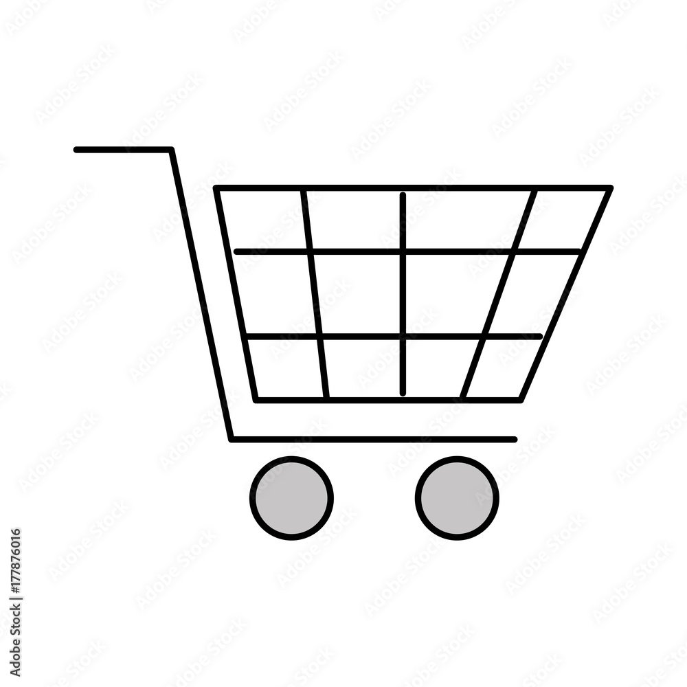 shopping cart virtual ecommerce business symbol shopping cart virtual ecommerce business symbol
