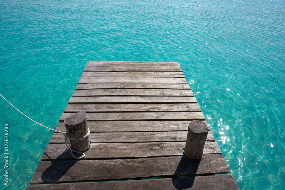 Fototapeta premium Laguna de Bacalar Lagoon in Mexico