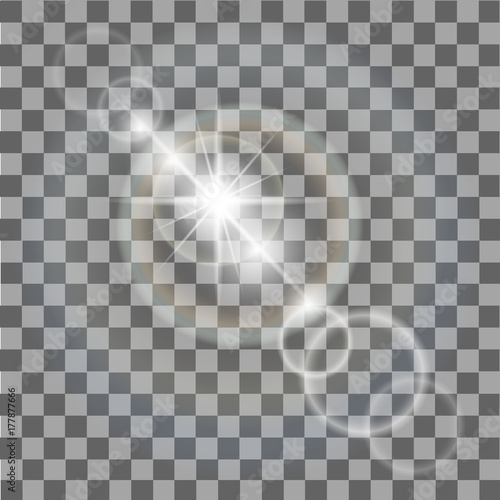Star burst with sparkles. Vector illustration