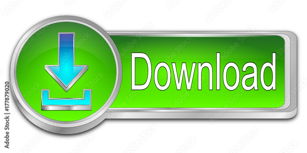Download button - 3D illustration Download button - 3D illustration